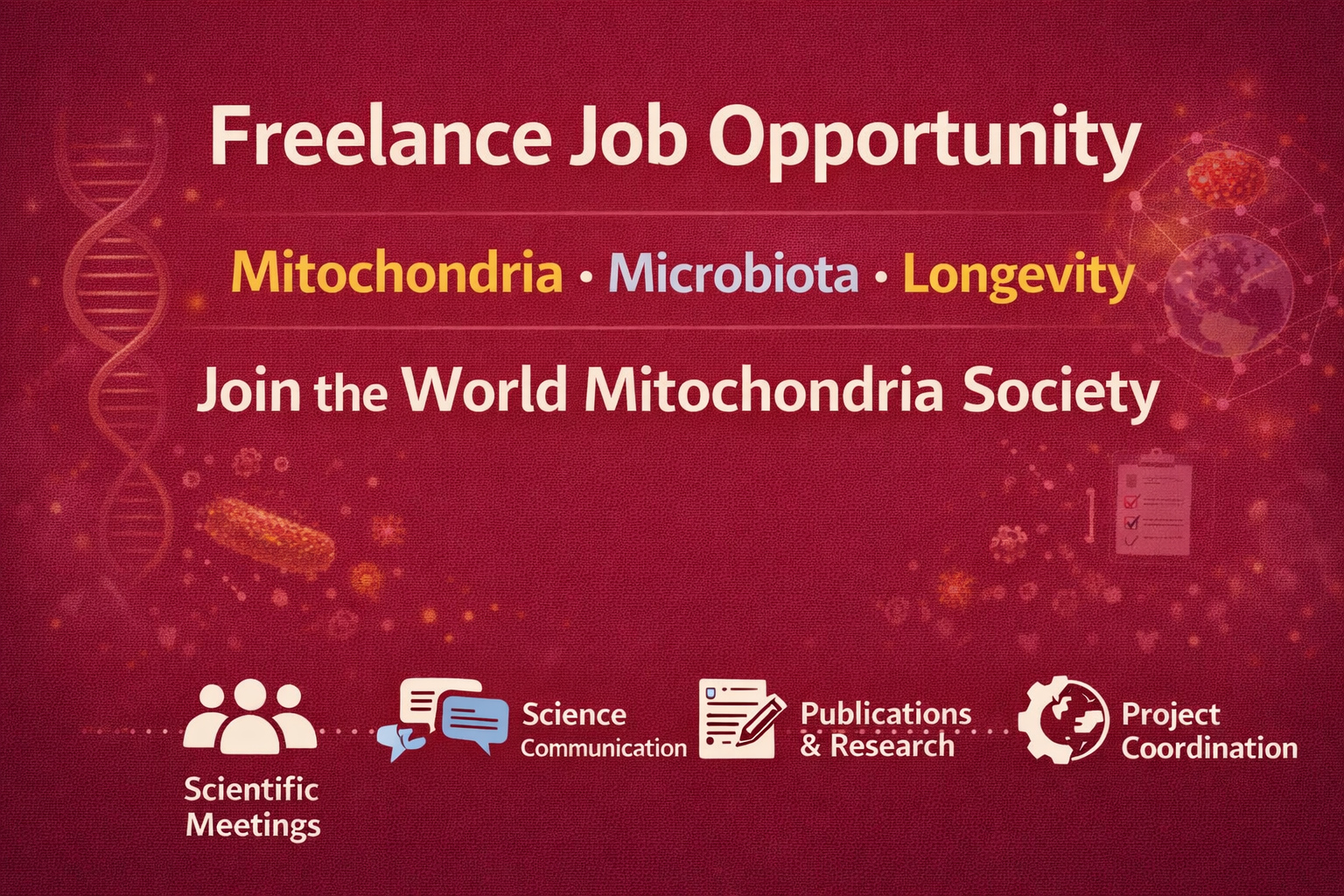 Job Opportunity – Scientist in Mitochondria, Microbiota & Longevity